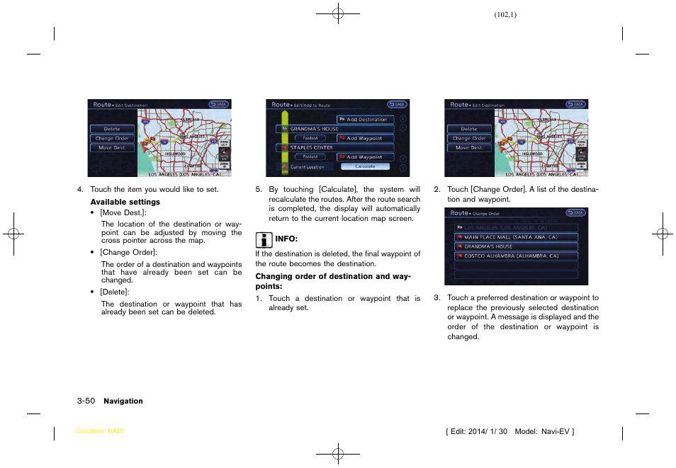 NISSAN 2015 LEAF - Navigation System Owner's Manual User Manual | Page 106 / 279