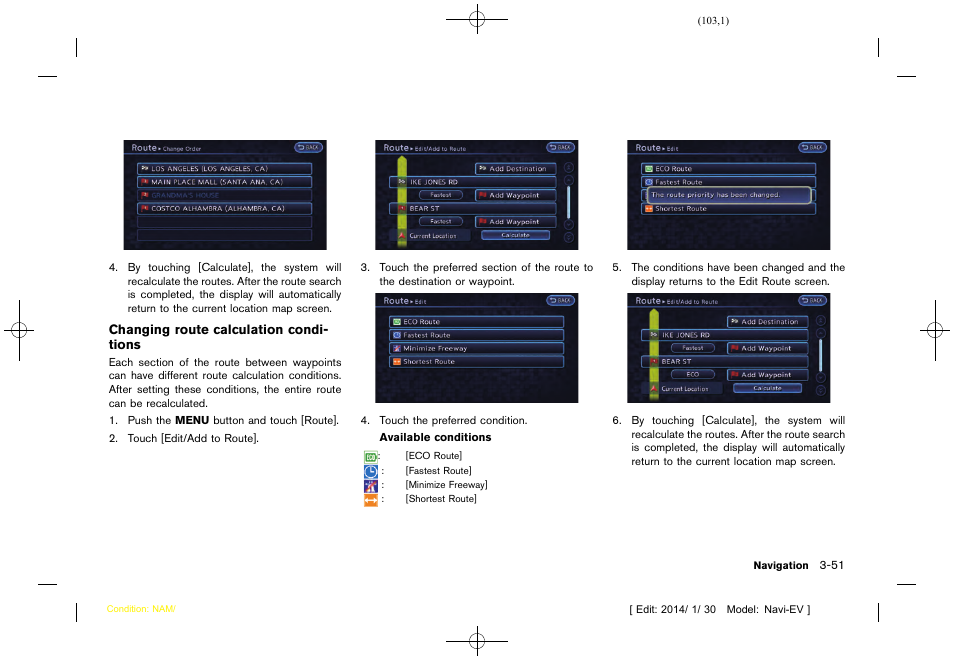 NISSAN 2015 LEAF - Navigation System Owner's Manual User Manual | Page 107 / 279