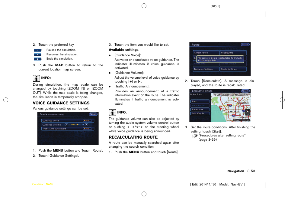 NISSAN 2015 LEAF - Navigation System Owner's Manual User Manual | Page 109 / 279