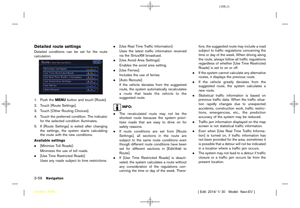 NISSAN 2015 LEAF - Navigation System Owner's Manual User Manual | Page 112 / 279