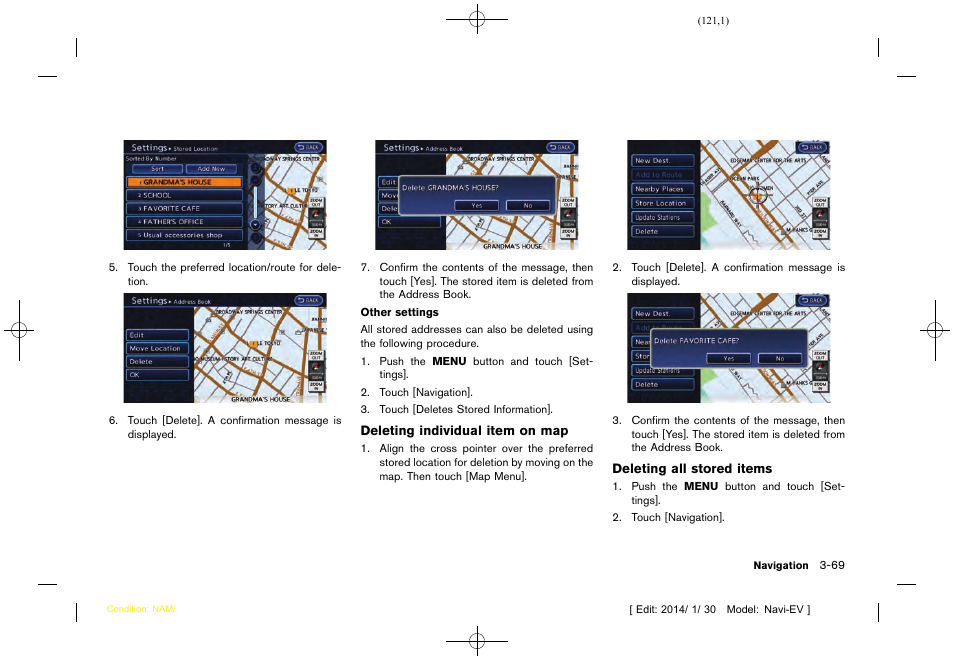NISSAN 2015 LEAF - Navigation System Owner's Manual User Manual | Page 125 / 279