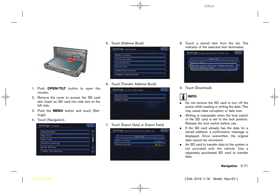 NISSAN 2015 LEAF - Navigation System Owner's Manual User Manual | Page 127 / 279