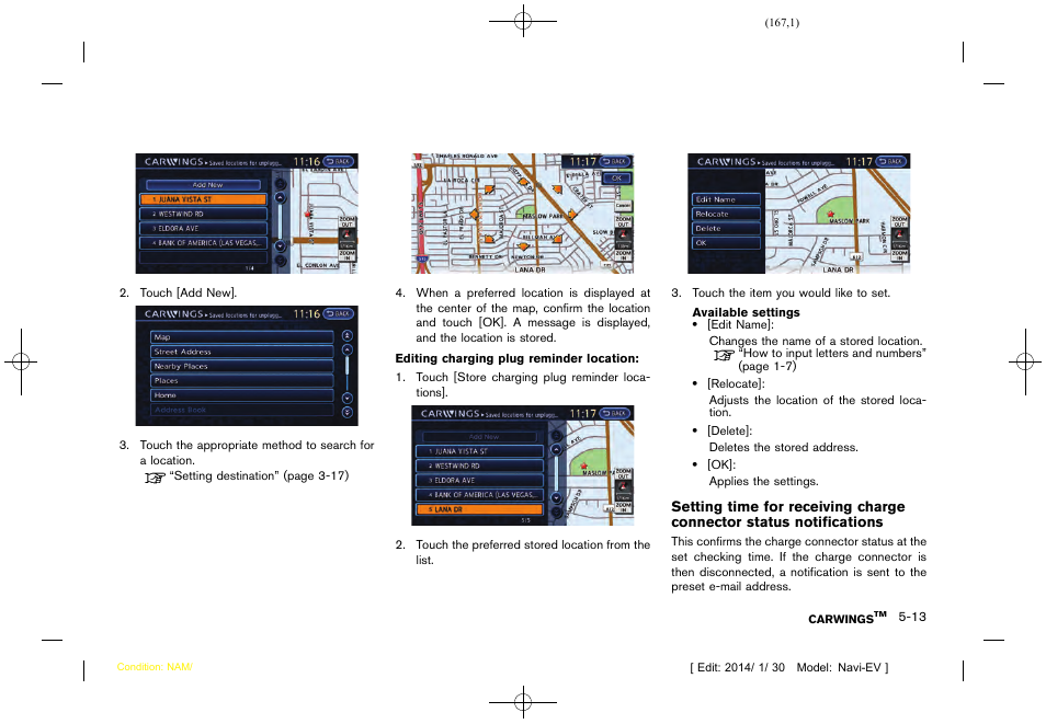 NISSAN 2015 LEAF - Navigation System Owner's Manual User Manual | Page 169 / 279