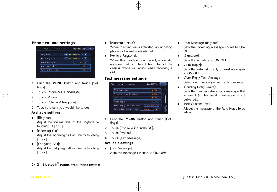 NISSAN 2015 LEAF - Navigation System Owner's Manual User Manual | Page 204 / 279