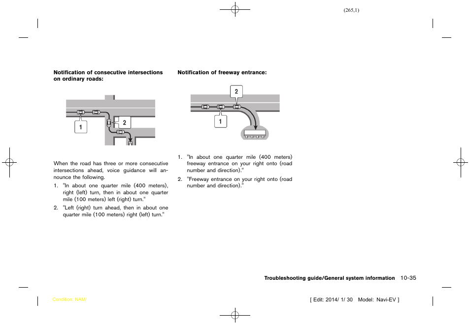 NISSAN 2015 LEAF - Navigation System Owner's Manual User Manual | Page 265 / 279