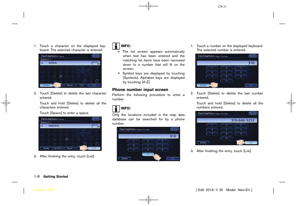 NISSAN 2015 LEAF - Navigation System Owner's Manual User Manual | Page 28 / 279