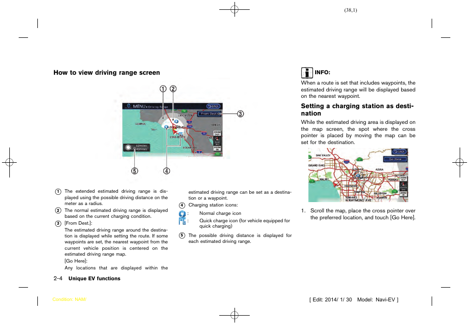 NISSAN 2015 LEAF - Navigation System Owner's Manual User Manual | Page 42 / 279