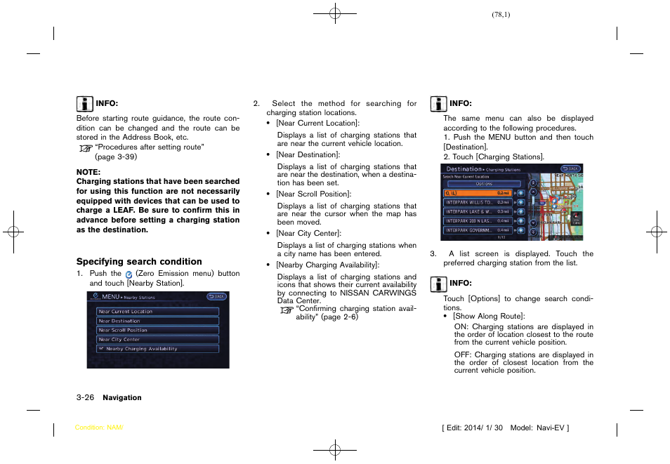 NISSAN 2015 LEAF - Navigation System Owner's Manual User Manual | Page 82 / 279