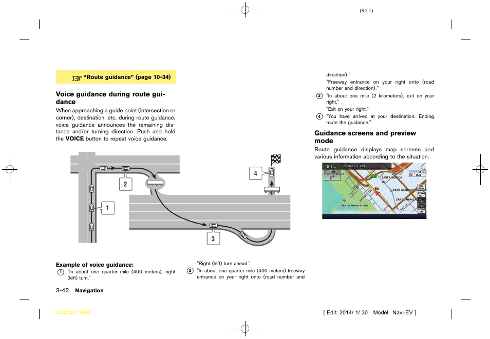 NISSAN 2015 LEAF - Navigation System Owner's Manual User Manual | Page 98 / 279