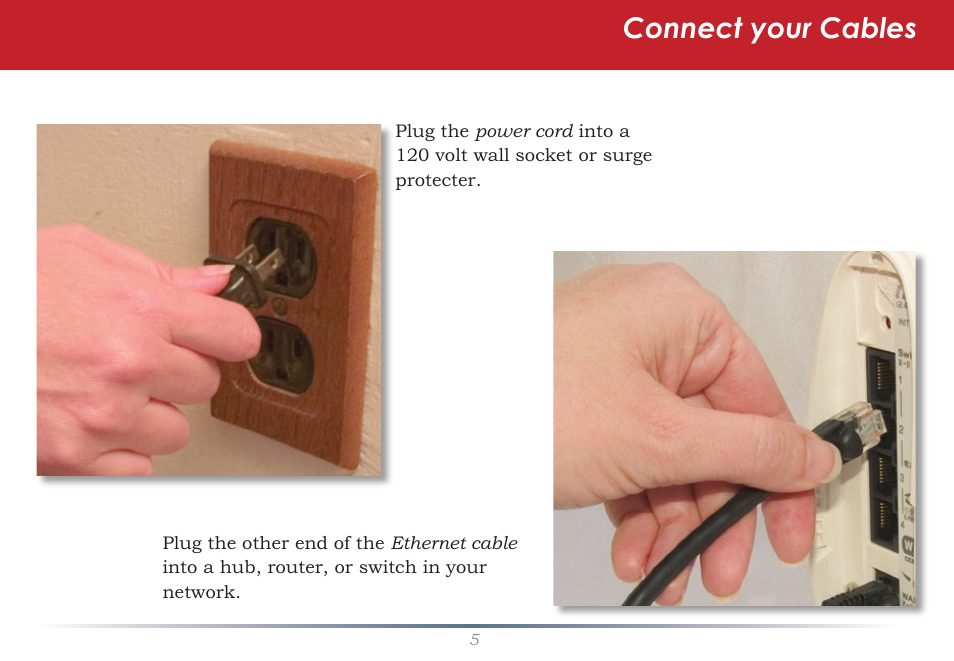 Connect your cables | Buffalo Technology LinkStation Pro Shared Network Storage User Manual | Page 5 / 59