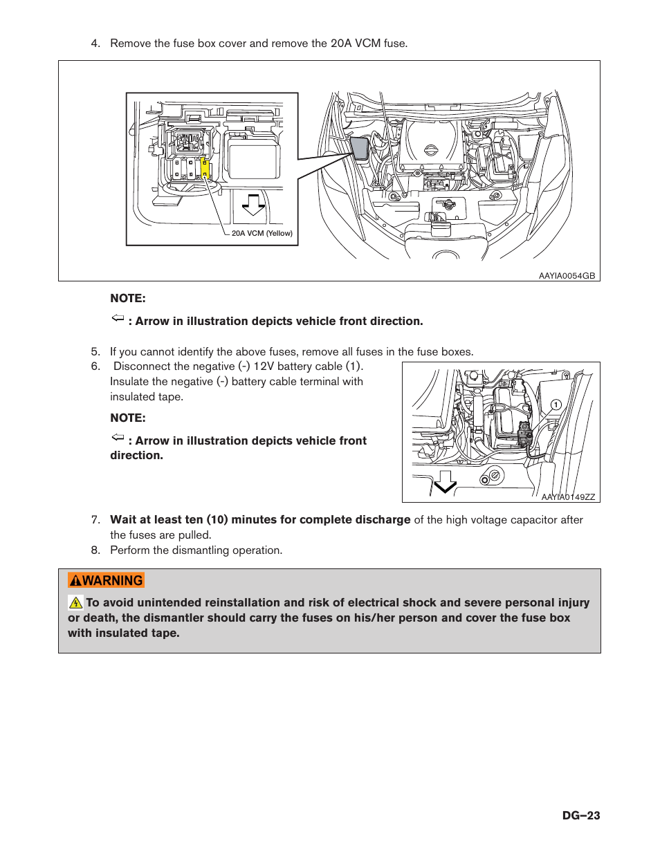 NISSAN 2015 LEAF - Dismantling Guide User Manual | Page 23 / 45