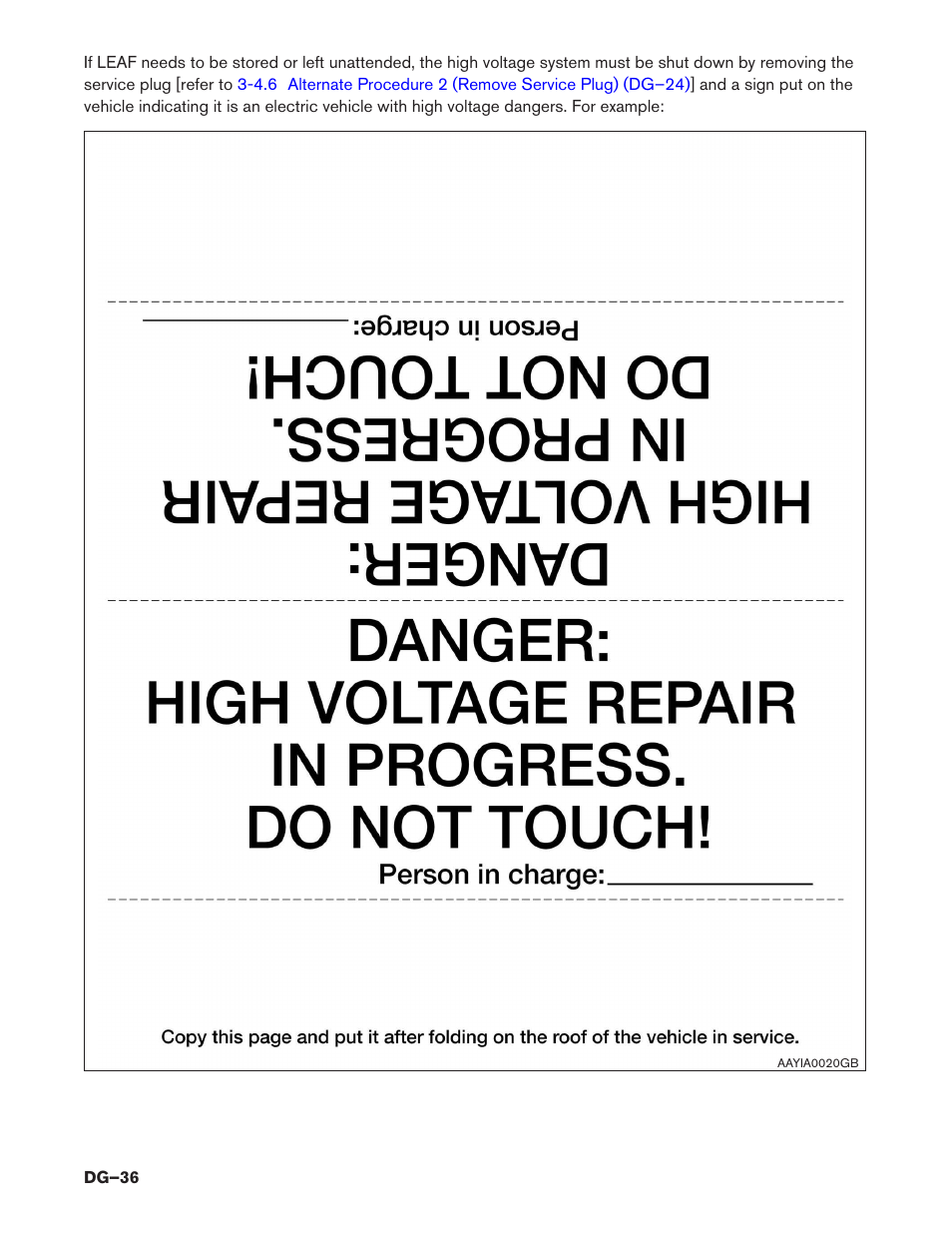 NISSAN 2015 LEAF - Dismantling Guide User Manual | Page 36 / 45