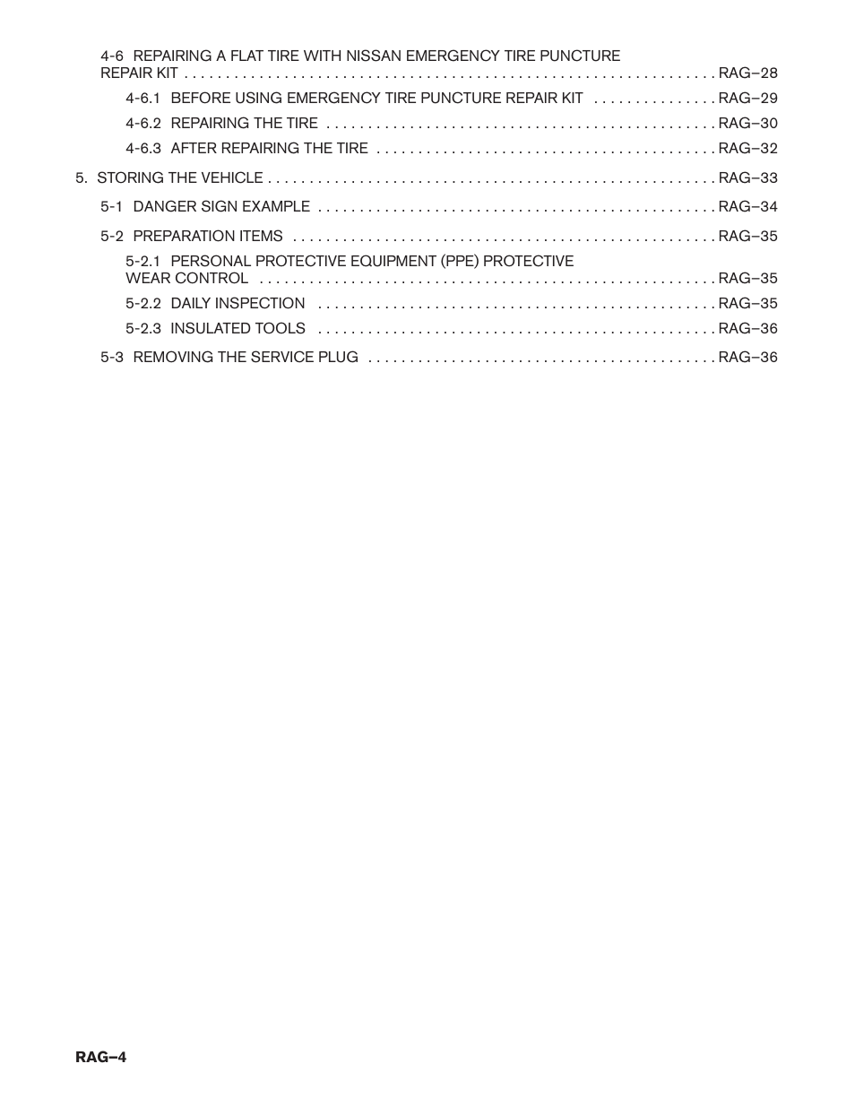 NISSAN 2015 LEAF - Roadside Assistance Guide User Manual | Page 4 / 39