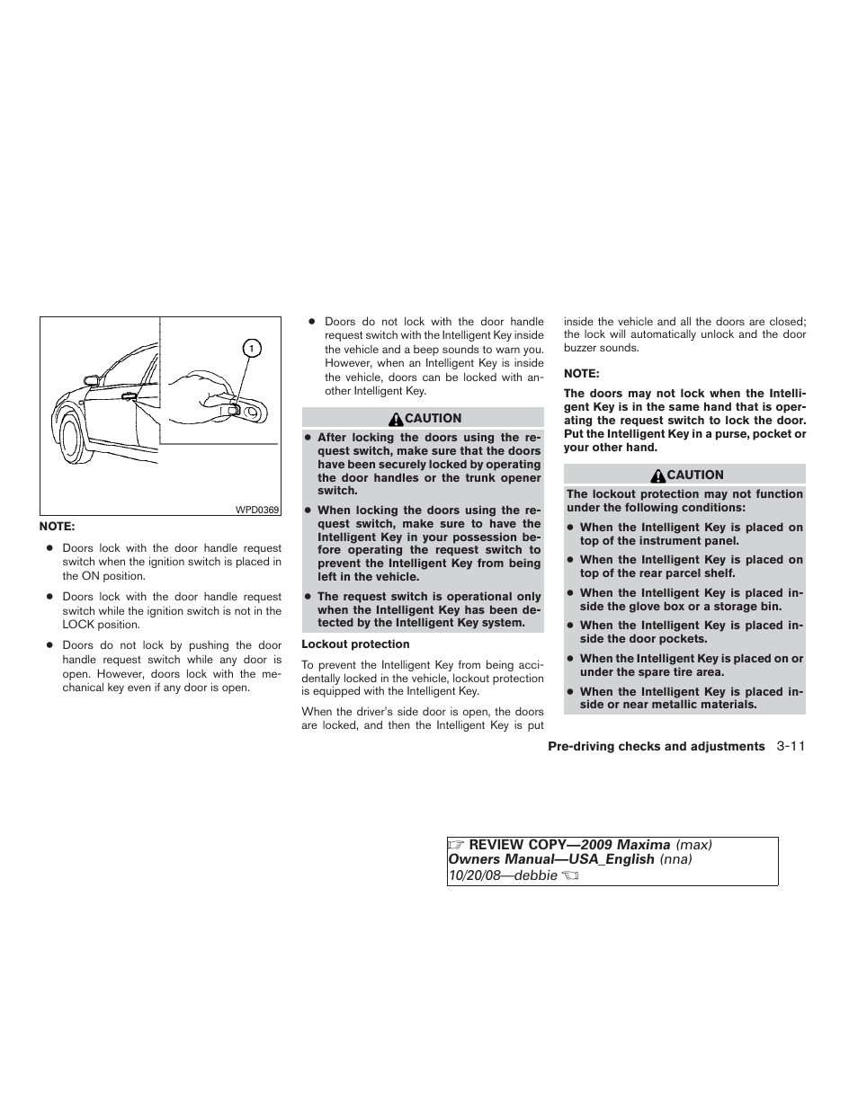 NISSAN 2009 Maxima - Owner's Manual User Manual | Page 132 / 419