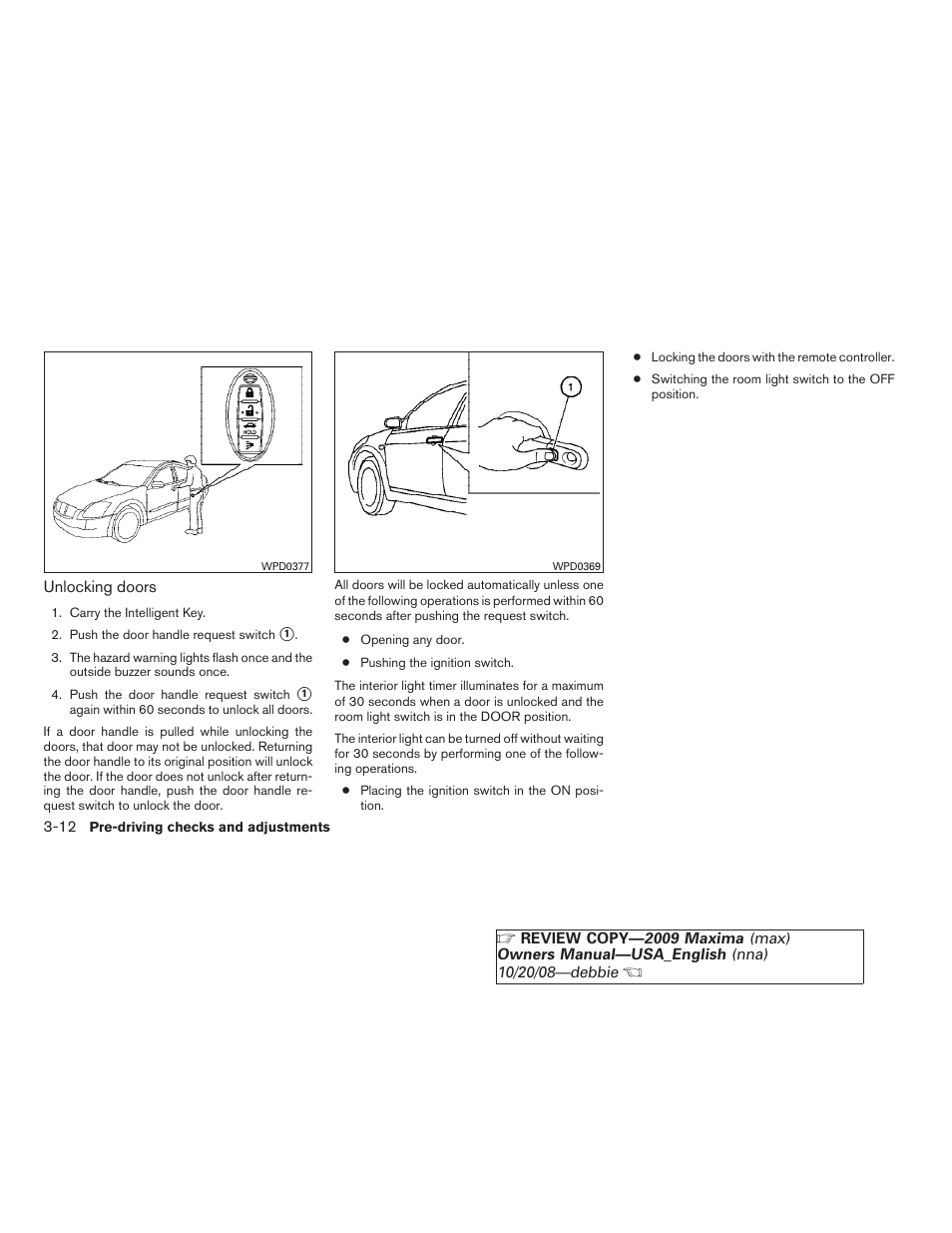 NISSAN 2009 Maxima - Owner's Manual User Manual | Page 133 / 419