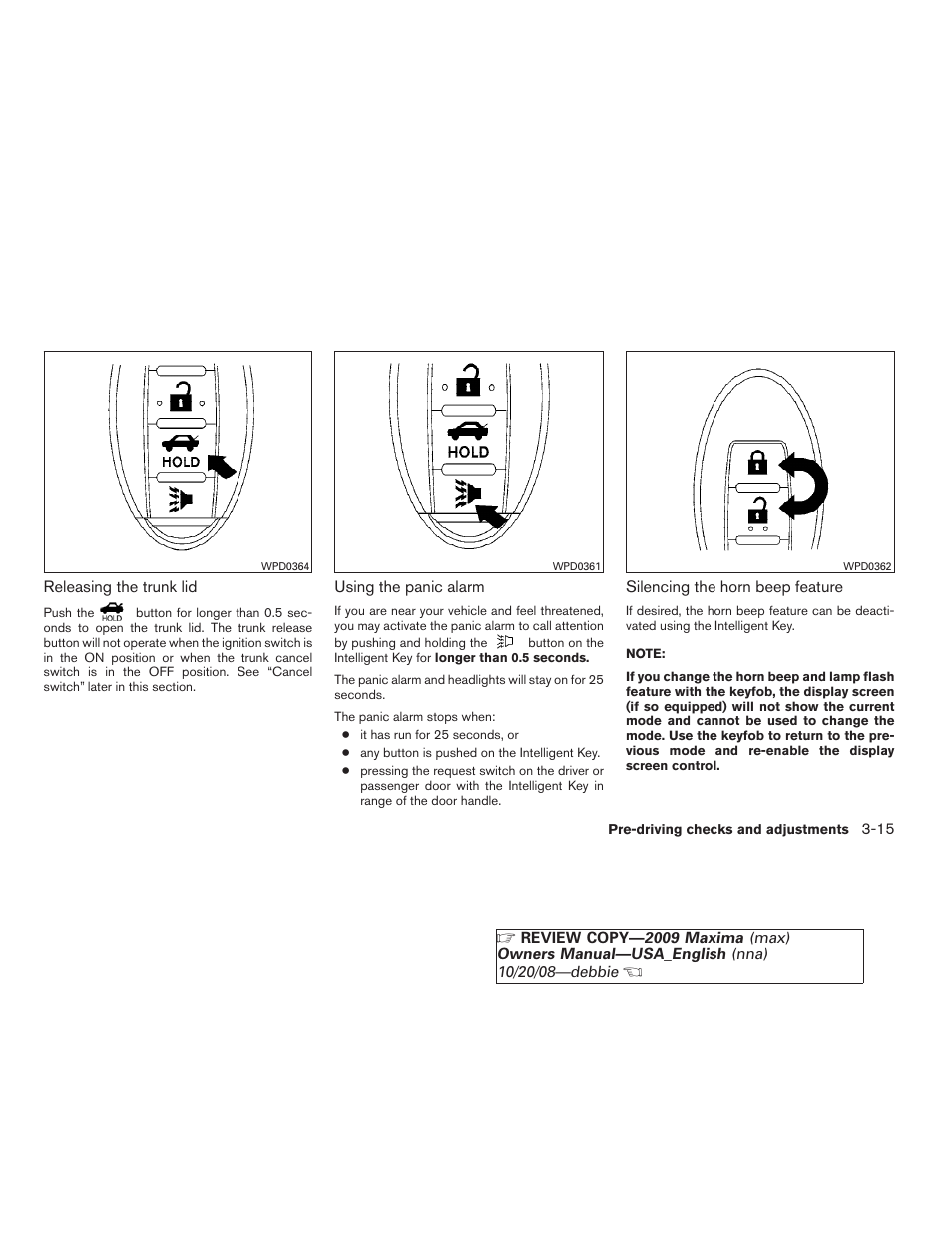 NISSAN 2009 Maxima - Owner's Manual User Manual | Page 136 / 419