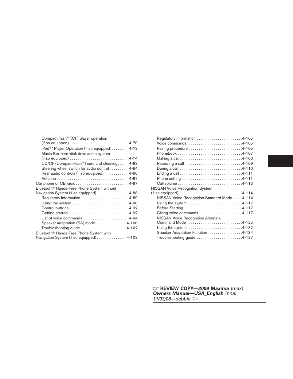 NISSAN 2009 Maxima - Owner's Manual User Manual | Page 154 / 419