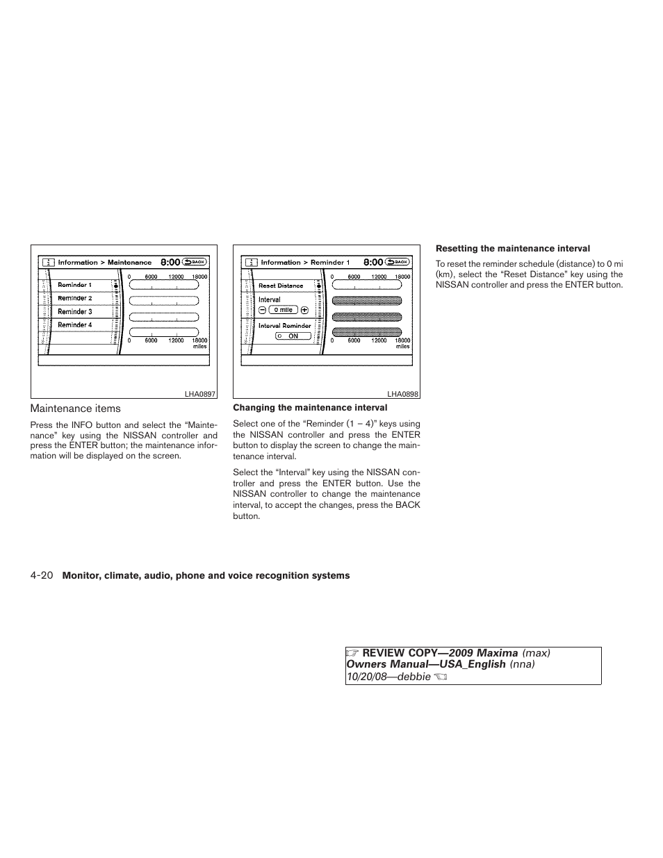 NISSAN 2009 Maxima - Owner's Manual User Manual | Page 173 / 419