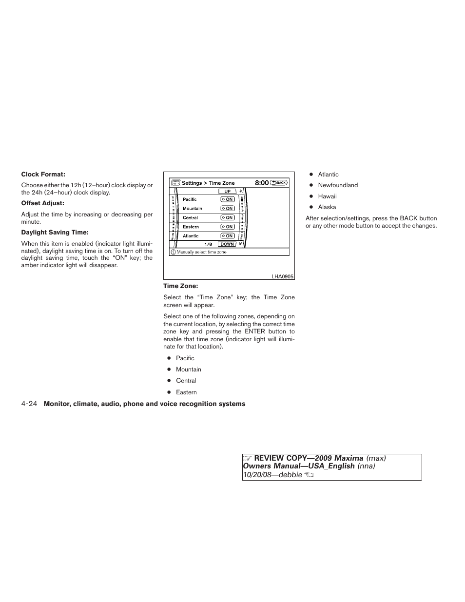 NISSAN 2009 Maxima - Owner's Manual User Manual | Page 177 / 419