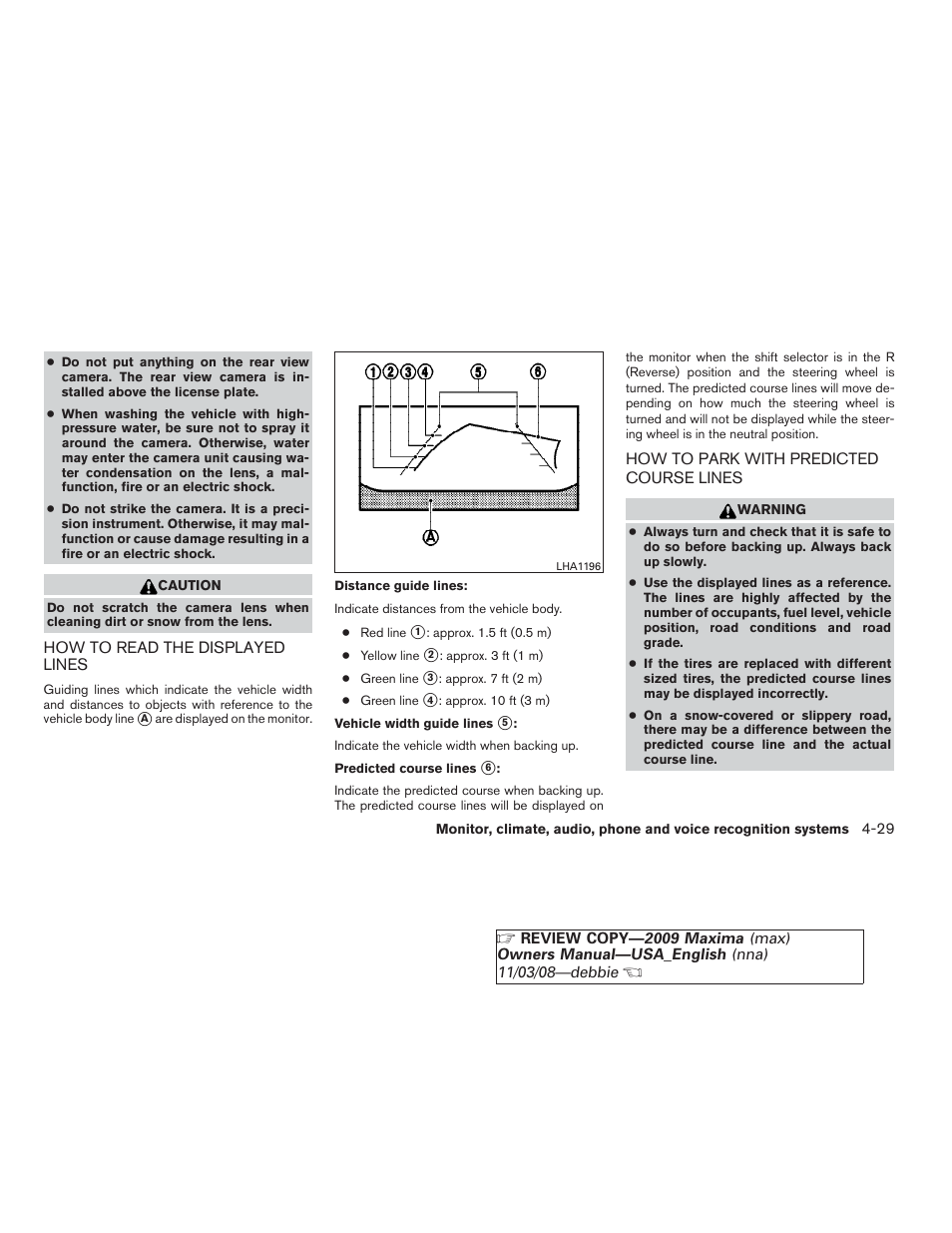 NISSAN 2009 Maxima - Owner's Manual User Manual | Page 182 / 419