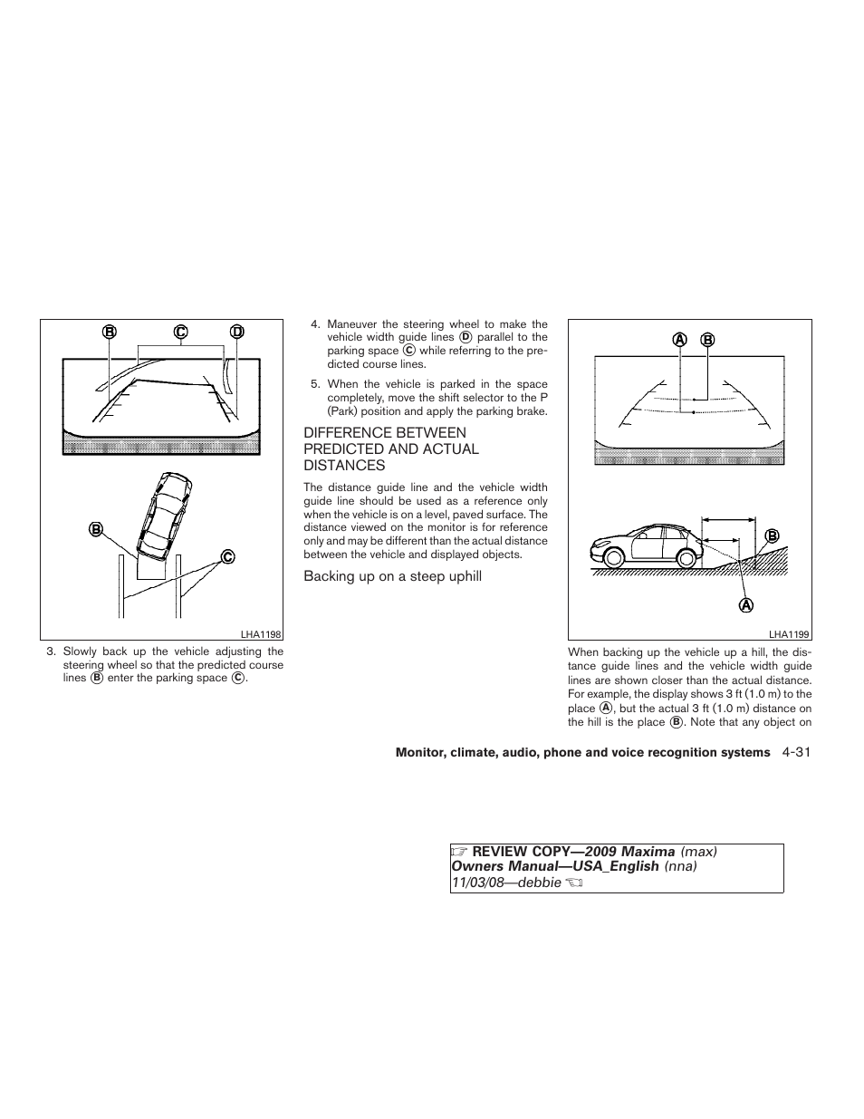 NISSAN 2009 Maxima - Owner's Manual User Manual | Page 184 / 419