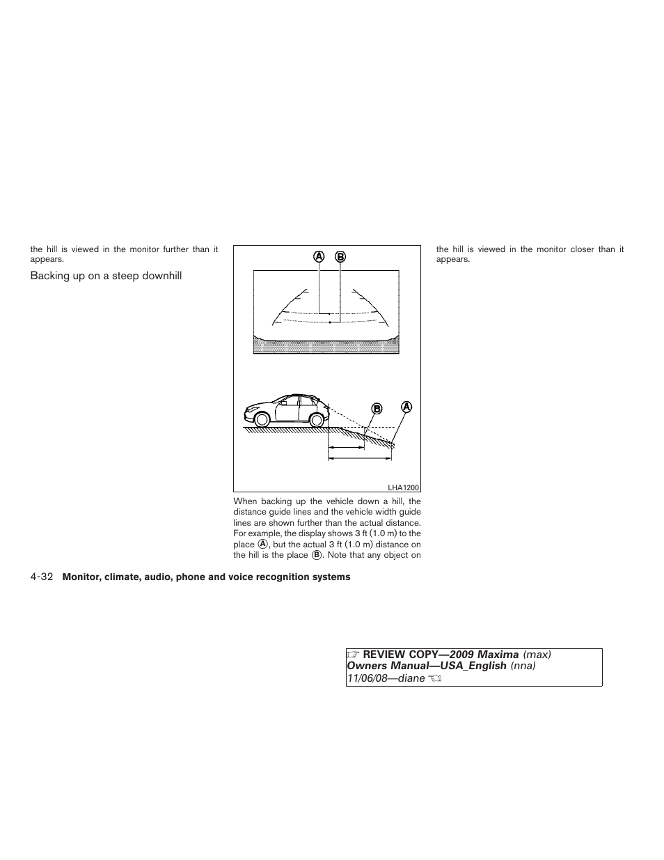 NISSAN 2009 Maxima - Owner's Manual User Manual | Page 185 / 419