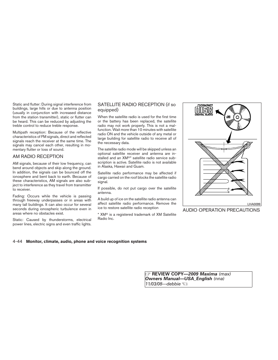 NISSAN 2009 Maxima - Owner's Manual User Manual | Page 197 / 419