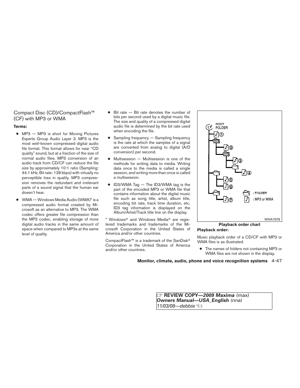 NISSAN 2009 Maxima - Owner's Manual User Manual | Page 200 / 419