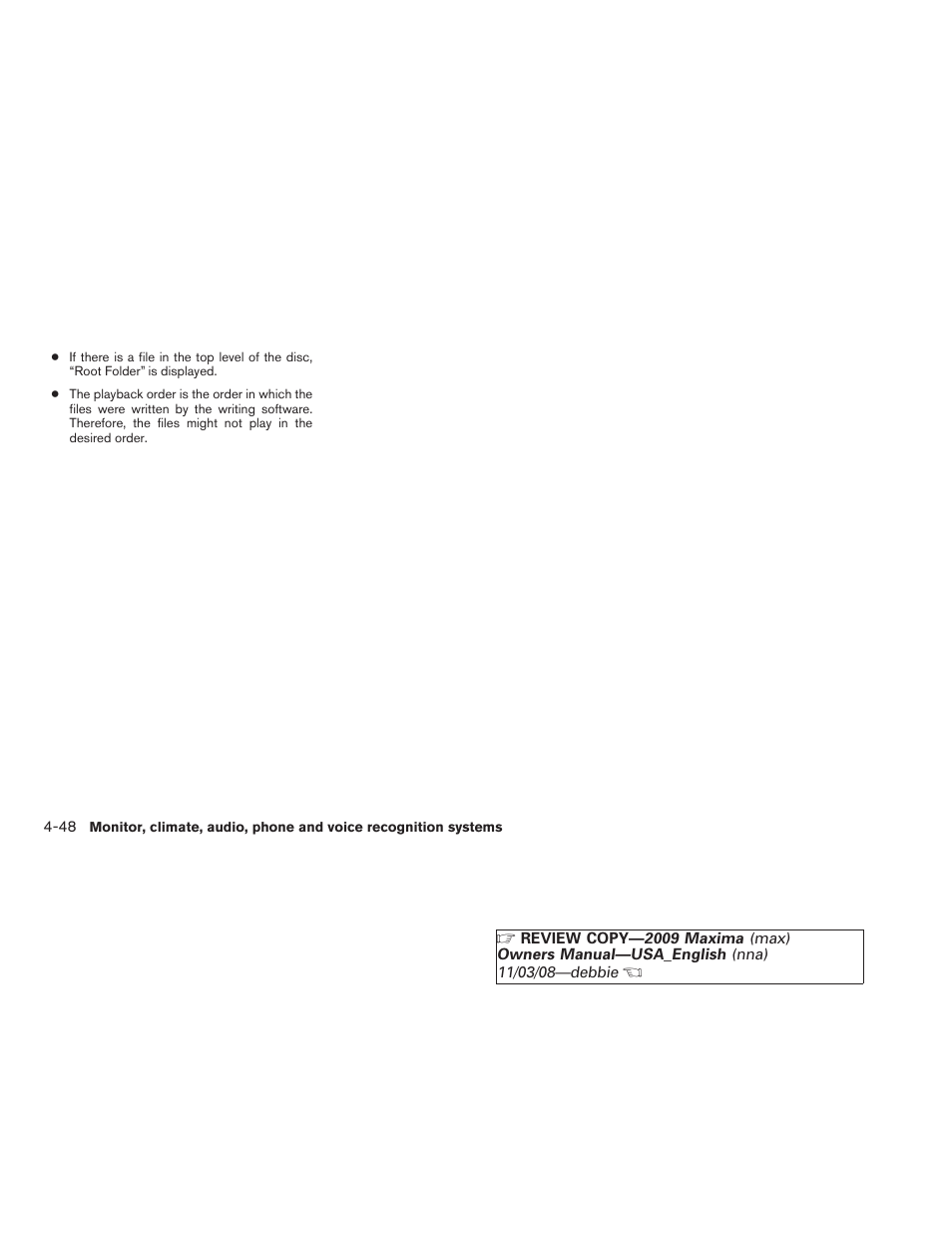 NISSAN 2009 Maxima - Owner's Manual User Manual | Page 201 / 419