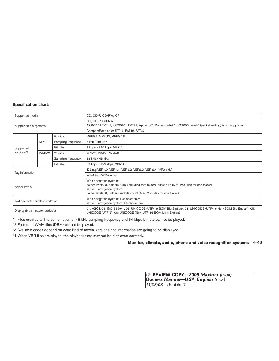 NISSAN 2009 Maxima - Owner's Manual User Manual | Page 202 / 419