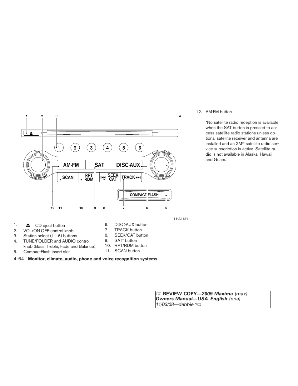 NISSAN 2009 Maxima - Owner's Manual User Manual | Page 217 / 419