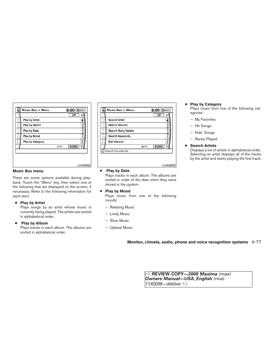 NISSAN 2009 Maxima - Owner's Manual User Manual | Page 230 / 419