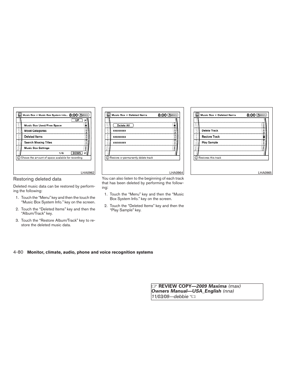 NISSAN 2009 Maxima - Owner's Manual User Manual | Page 233 / 419