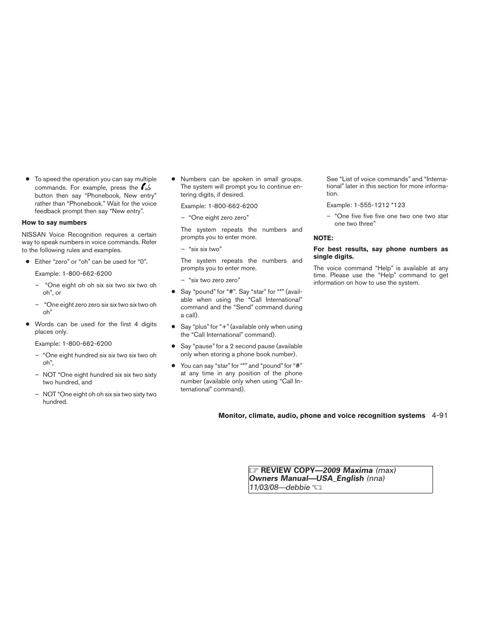 NISSAN 2009 Maxima - Owner's Manual User Manual | Page 244 / 419