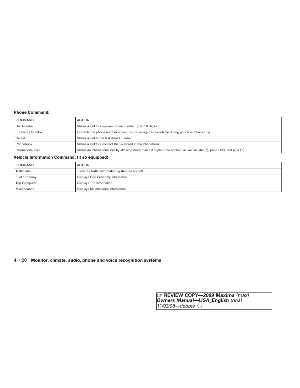 NISSAN 2009 Maxima - Owner's Manual User Manual | Page 273 / 419