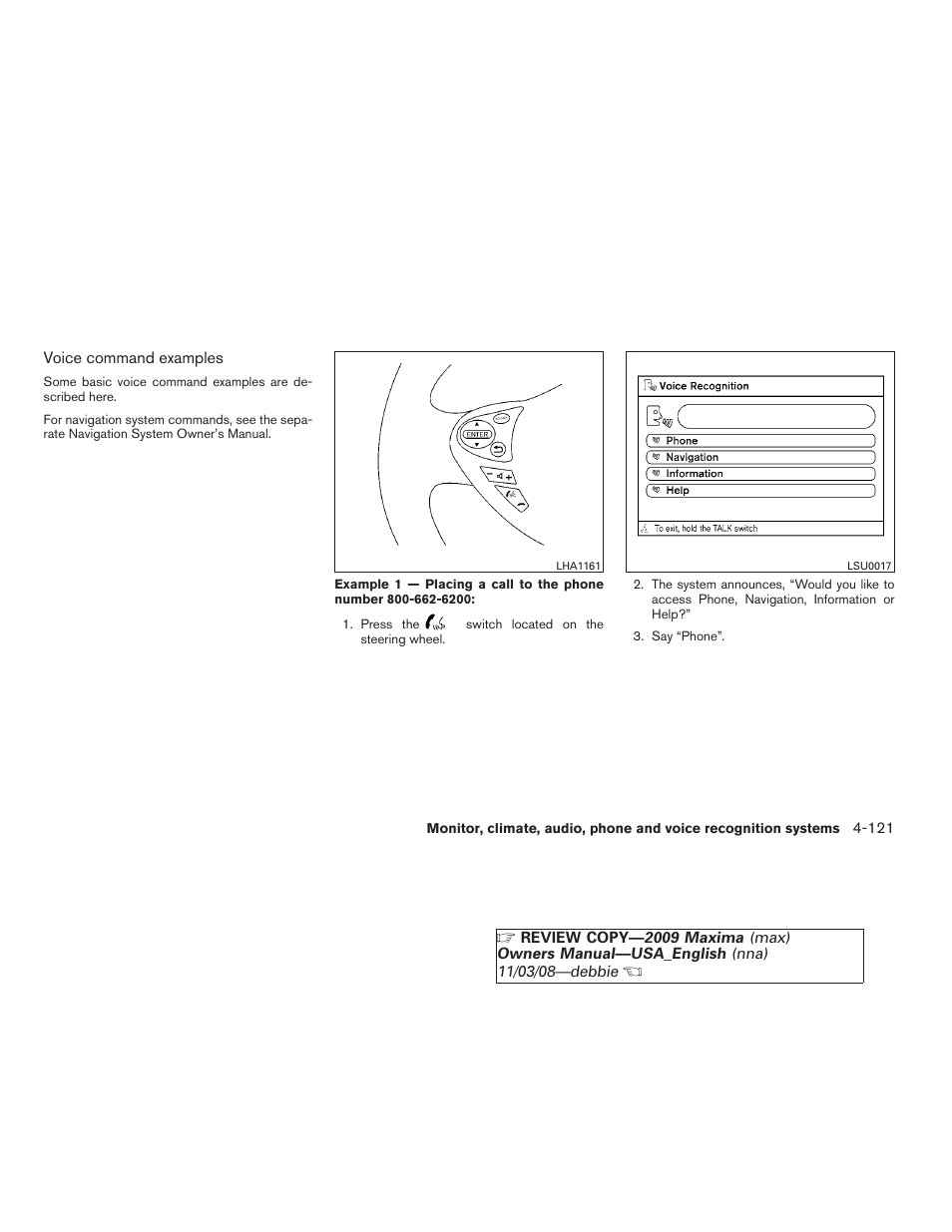 NISSAN 2009 Maxima - Owner's Manual User Manual | Page 274 / 419