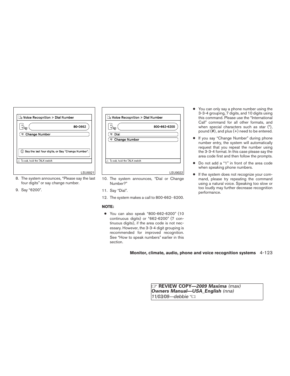 NISSAN 2009 Maxima - Owner's Manual User Manual | Page 276 / 419