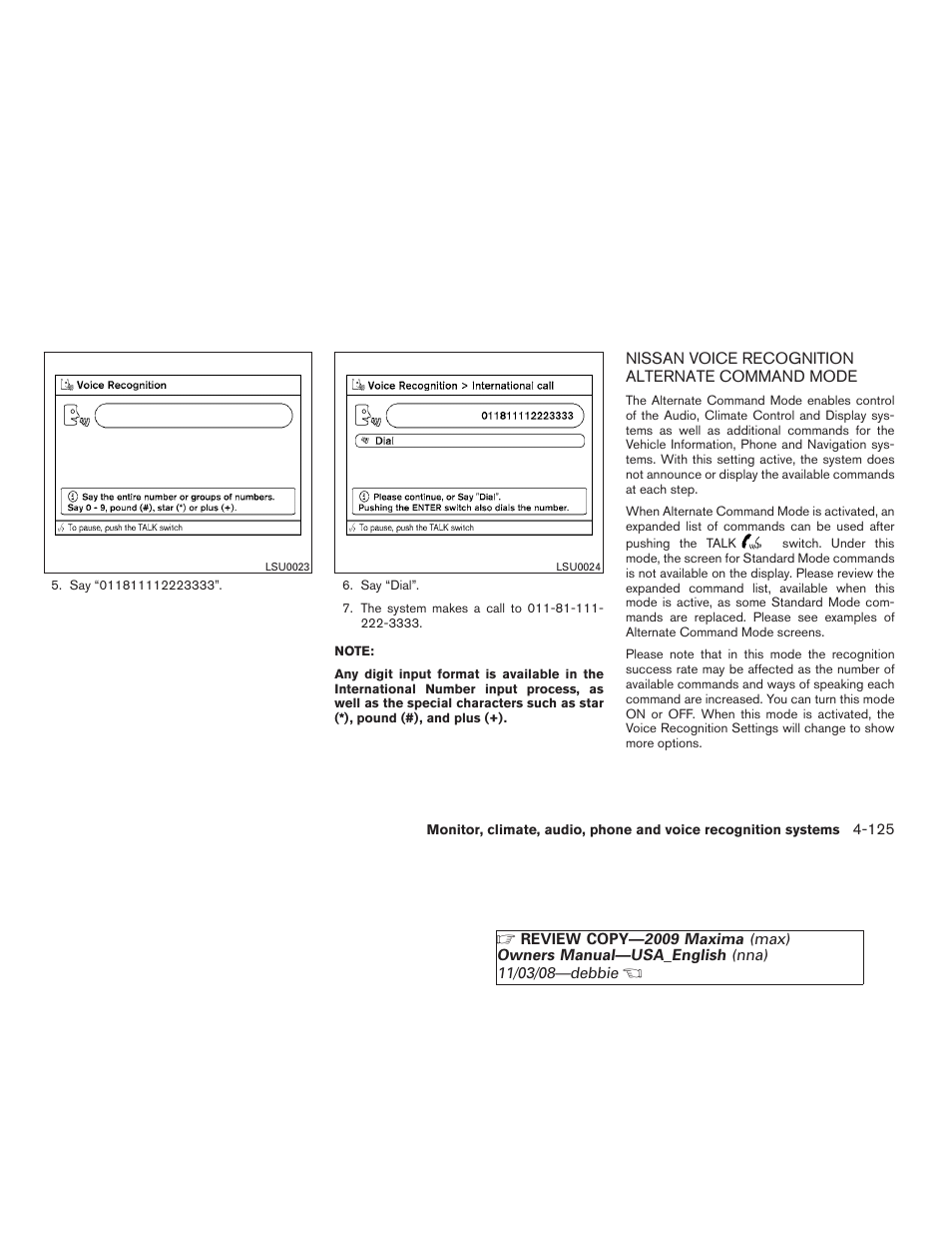 NISSAN 2009 Maxima - Owner's Manual User Manual | Page 278 / 419