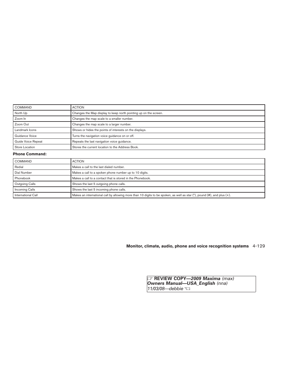 NISSAN 2009 Maxima - Owner's Manual User Manual | Page 282 / 419