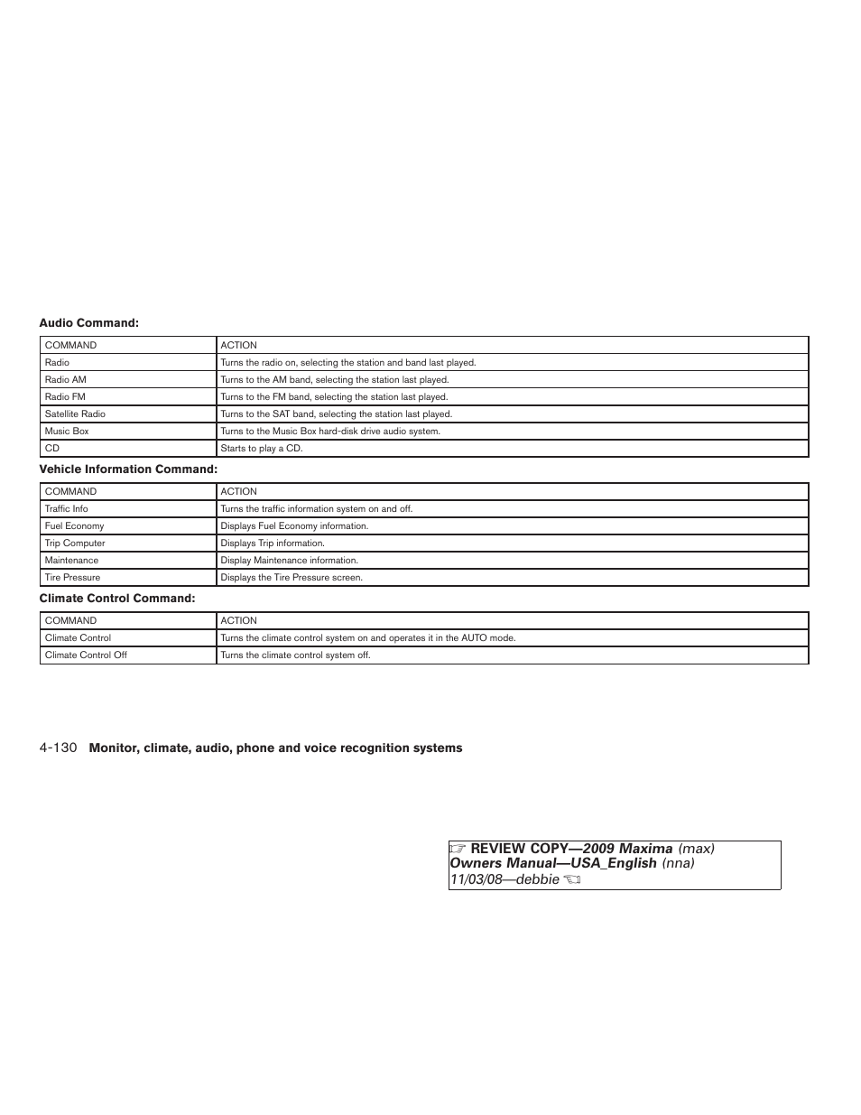 NISSAN 2009 Maxima - Owner's Manual User Manual | Page 283 / 419