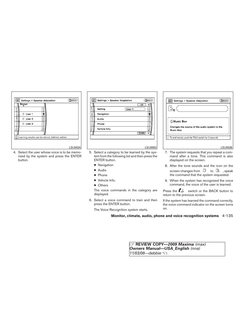 NISSAN 2009 Maxima - Owner's Manual User Manual | Page 288 / 419