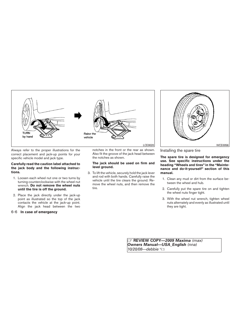 NISSAN 2009 Maxima - Owner's Manual User Manual | Page 325 / 419