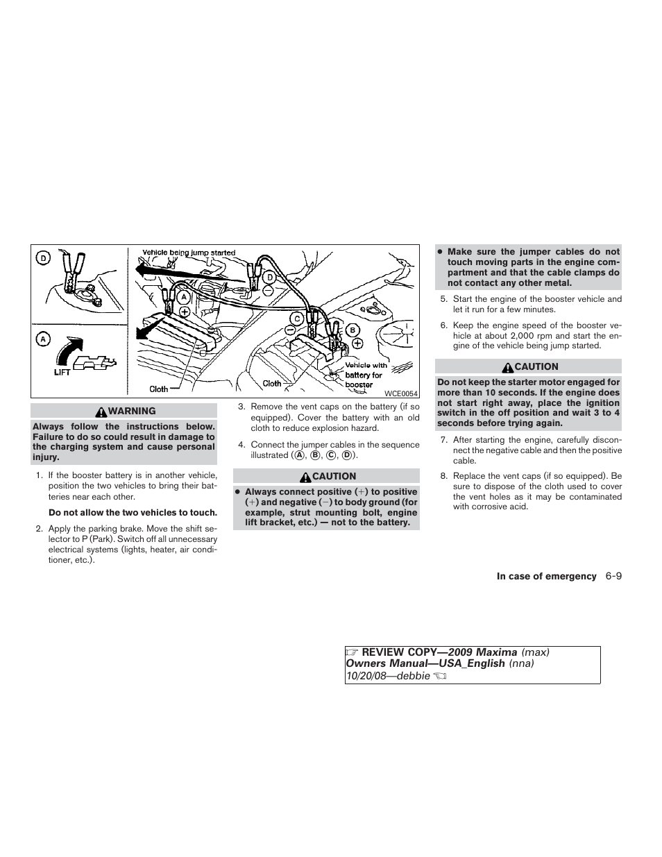 NISSAN 2009 Maxima - Owner's Manual User Manual | Page 328 / 419