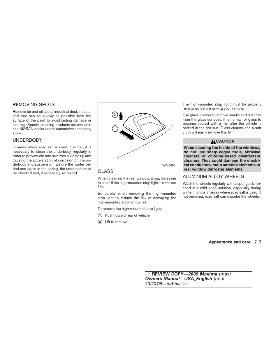 NISSAN 2009 Maxima - Owner's Manual User Manual | Page 336 / 419