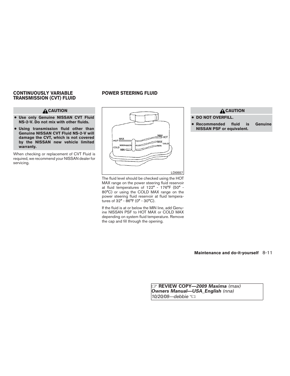 NISSAN 2009 Maxima - Owner's Manual User Manual | Page 352 / 419