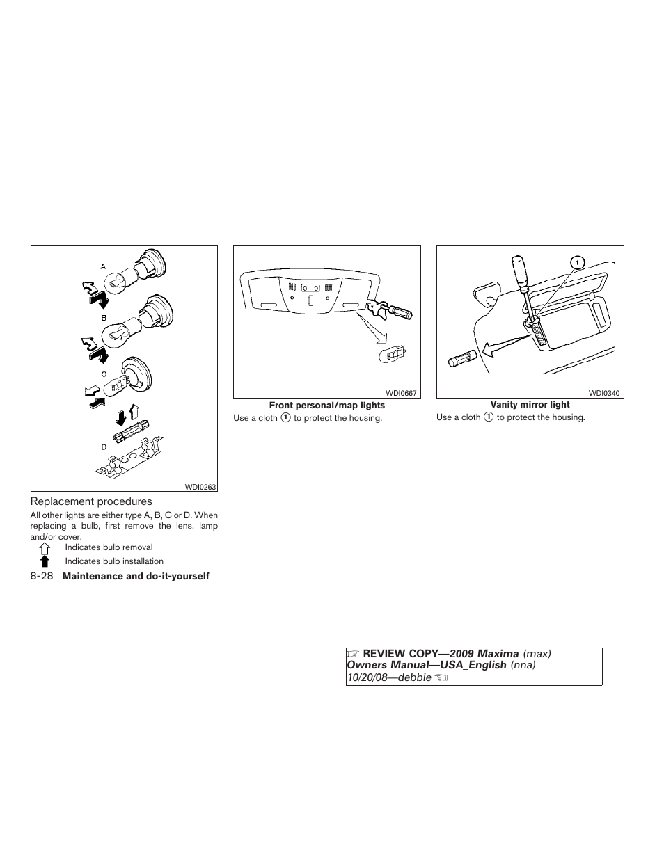 NISSAN 2009 Maxima - Owner's Manual User Manual | Page 369 / 419