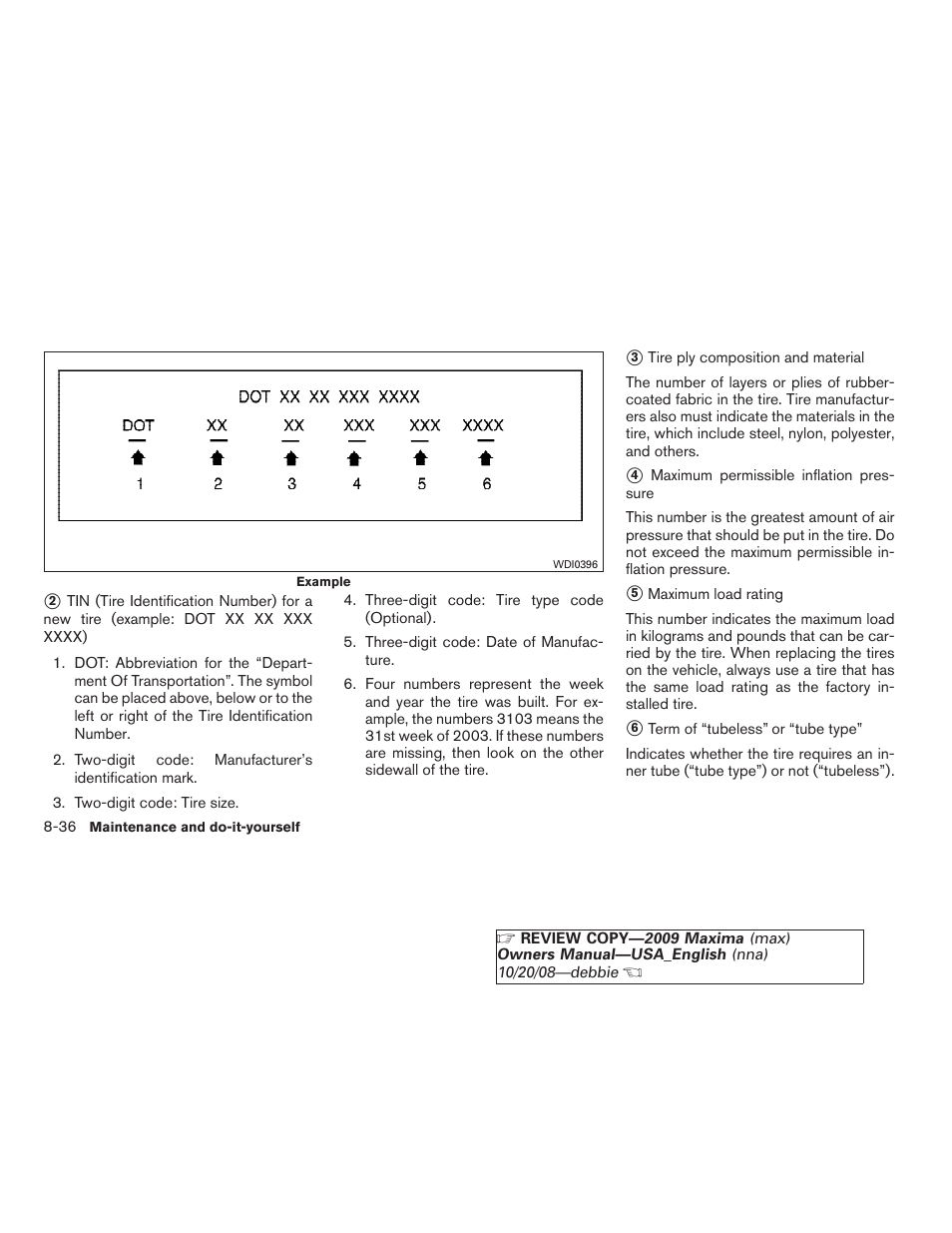 NISSAN 2009 Maxima - Owner's Manual User Manual | Page 377 / 419