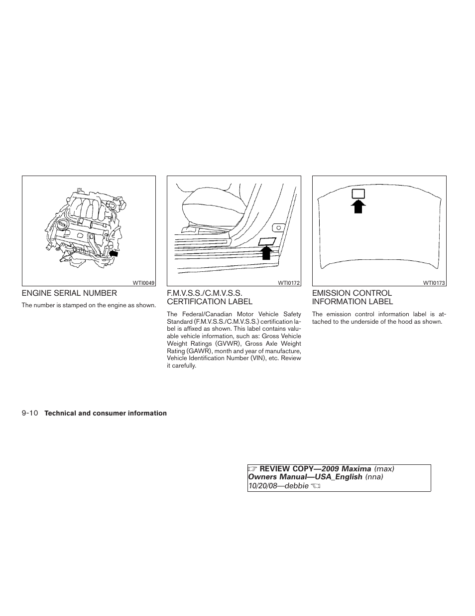 NISSAN 2009 Maxima - Owner's Manual User Manual | Page 393 / 419