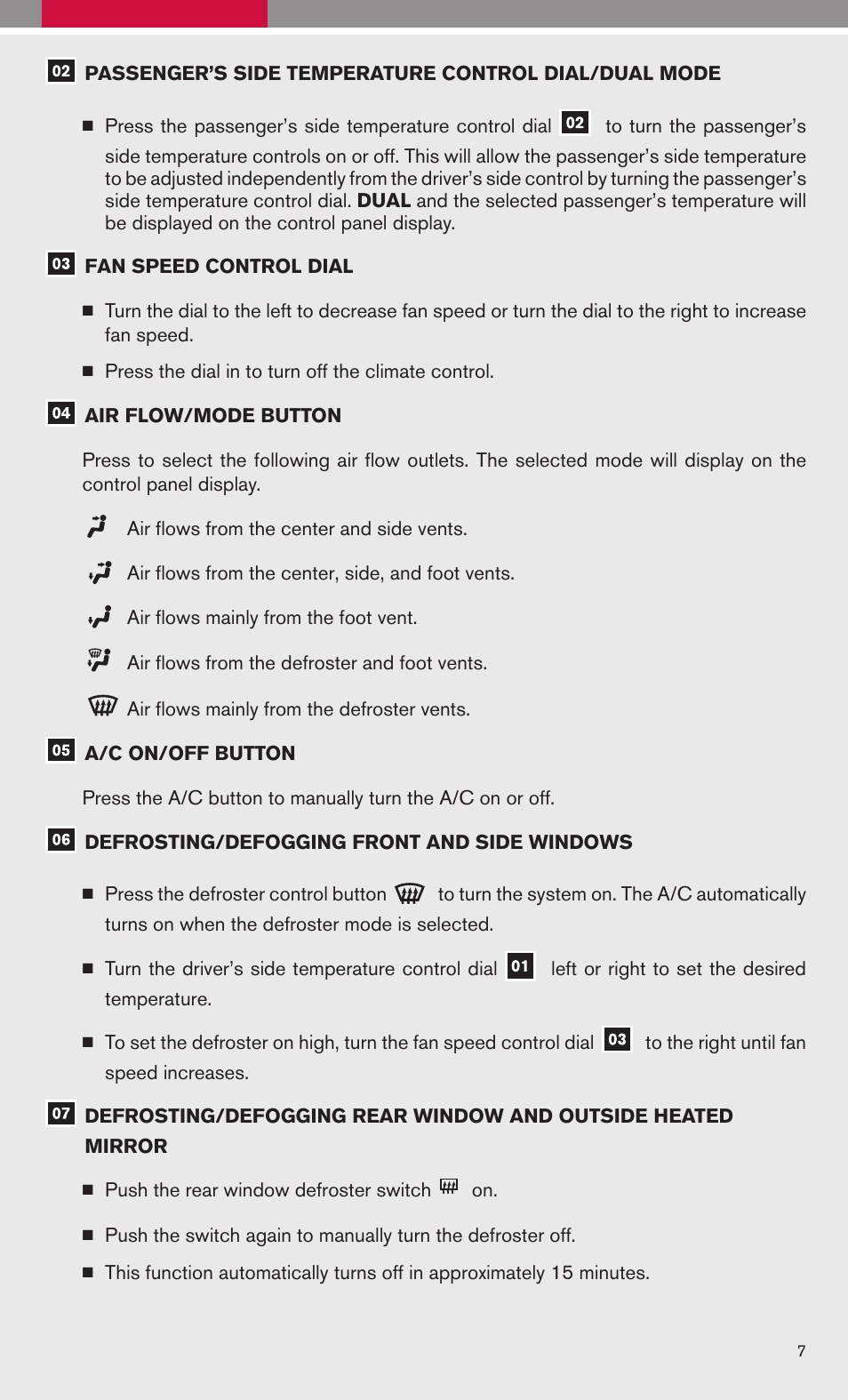 NISSAN 2009 Maxima - Quick Reference Guide User Manual | Page 9 / 52