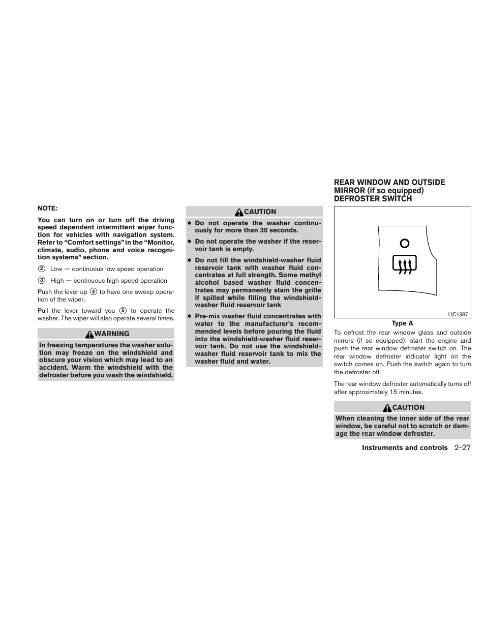 NISSAN 2010 Maxima - Owner's Manual User Manual | Page 100 / 458